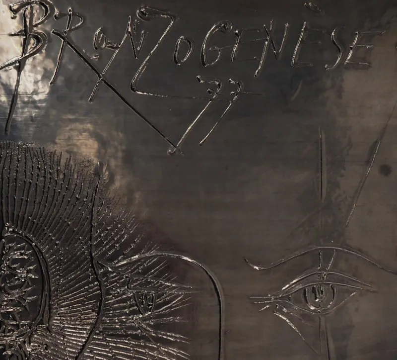 Pamono Pierre-Yves Trémois, Two Faces and Raya, Signed Bas Relief Sculpture> Prints & Multiples