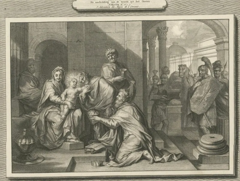 Pamono Pieter Mortier, Adoration of the Magi and Flight Into Egypt, 1700, Paper> Prints & Multiples