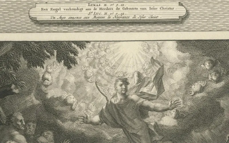 Best Pamono Pieter Mortier, Annunciation to the Shepherds and Circumcision of Christ, 1700, Paper