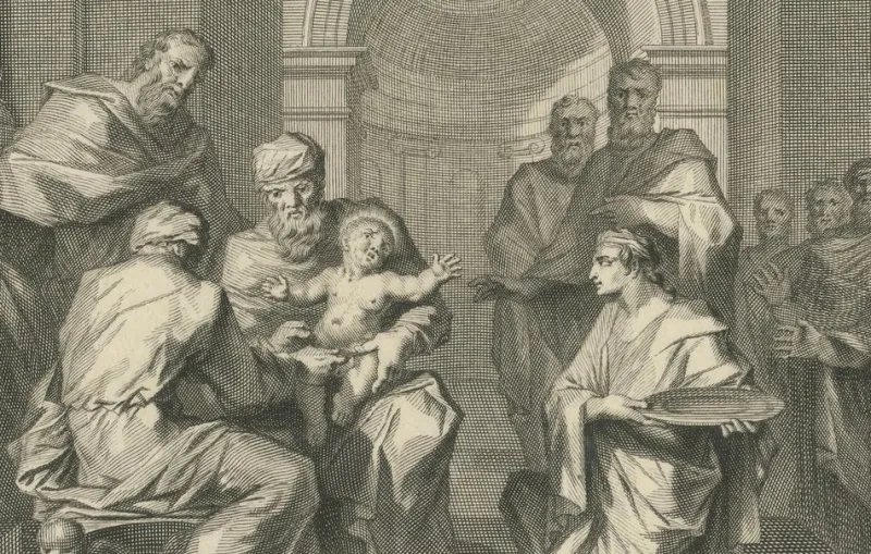 Best Pamono Pieter Mortier, Annunciation to the Shepherds and Circumcision of Christ, 1700, Paper