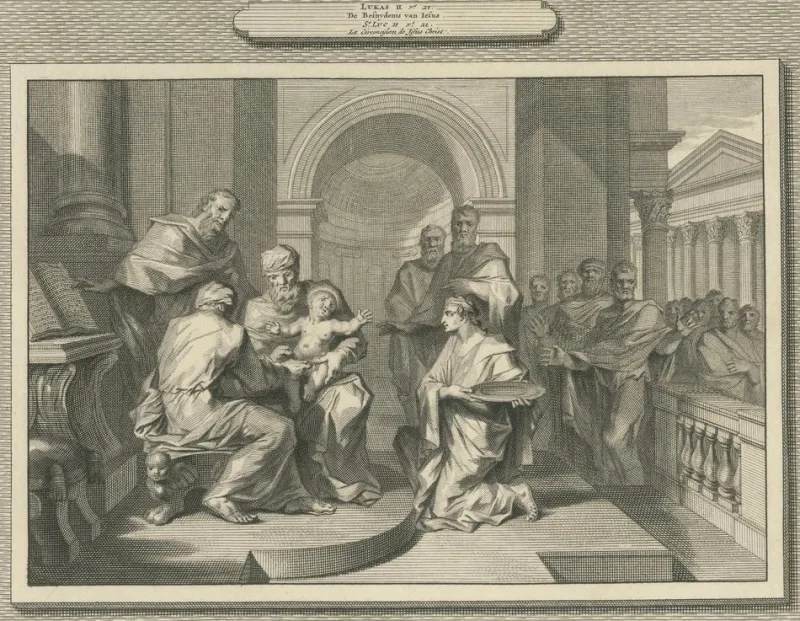 Best Pamono Pieter Mortier, Annunciation to the Shepherds and Circumcision of Christ, 1700, Paper