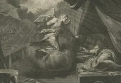 Sale Pamono Pieter Mortier, Birth of John the Baptist and Angel Appearing to Joseph, 1700, Paper
