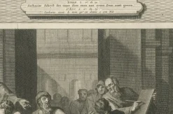 Sale Pamono Pieter Mortier, Birth of John the Baptist and Angel Appearing to Joseph, 1700, Paper