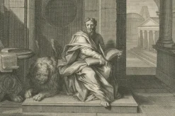 Pamono Pieter Mortier, Evangelists Matthew and Mark, 1700s, Paper><noscript><img width=