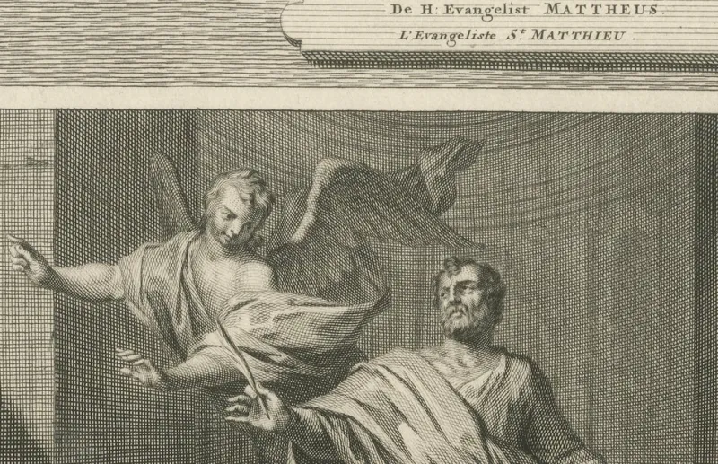 Pamono Pieter Mortier, Evangelists Matthew and Mark, 1700s, Paper> Prints & Multiples