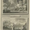 Pamono Pieter Mortier, Feast in the House of Simon and Parable of the Sower, 1700, Paper> Prints & Multiples