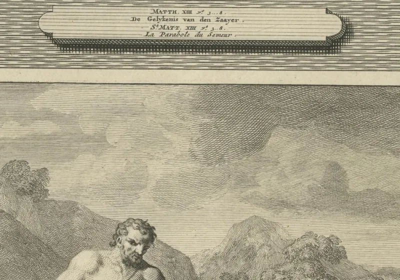 Pamono Pieter Mortier, Feast in the House of Simon and Parable of the Sower, 1700, Paper> Prints & Multiples
