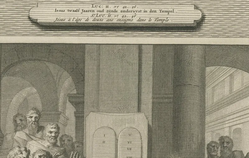 Sale Pamono Pieter Mortier, Massacre of the Innocents and Christ Among the Doctors, 1700, Paper