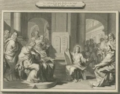 Sale Pamono Pieter Mortier, Massacre of the Innocents and Christ Among the Doctors, 1700, Paper