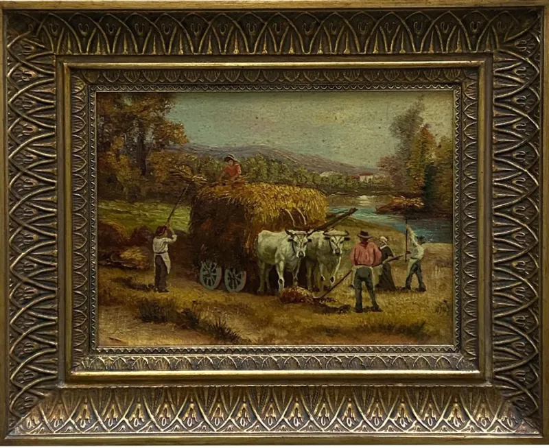 Sale Pamono Pietro Colonna, Italian School Rural Landscape, 21st Century, Oil on Canvas