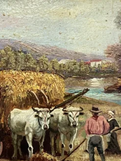 Sale Pamono Pietro Colonna, Italian School Rural Landscape, 21st Century, Oil on Canvas