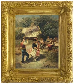 Pamono Pietro Colonna, Italian School Country Scene, 21st Century, Oil on Canvas> Classical