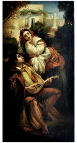 Pamono Pietro Colonna, Serenade, 21st Century, Oil on Canvas