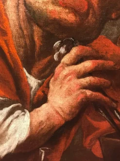 Hot Pamono Pietro Della Vecchia, The Alchemists, Oil on Canvas, 17th Century, Framed