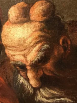 Hot Pamono Pietro Della Vecchia, The Alchemists, Oil on Canvas, 17th Century, Framed