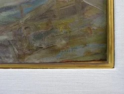 Pamono Pietro Fragiacomo, Vela, 1910s, Oil on Board, Framed