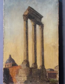 Online Pamono Pietro Sassi, Grand Tour Style Scene, 19th Century, Oil on Canvas