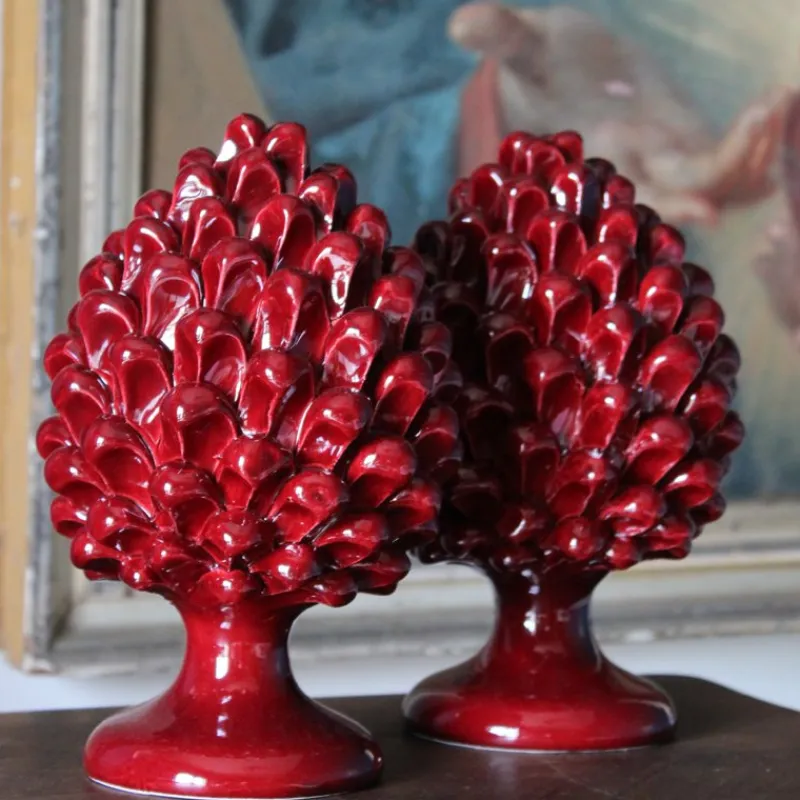 Pamono PIGNA Pinecone • Red Etna • H20 from Crita Ceramiche> Decorative Objects