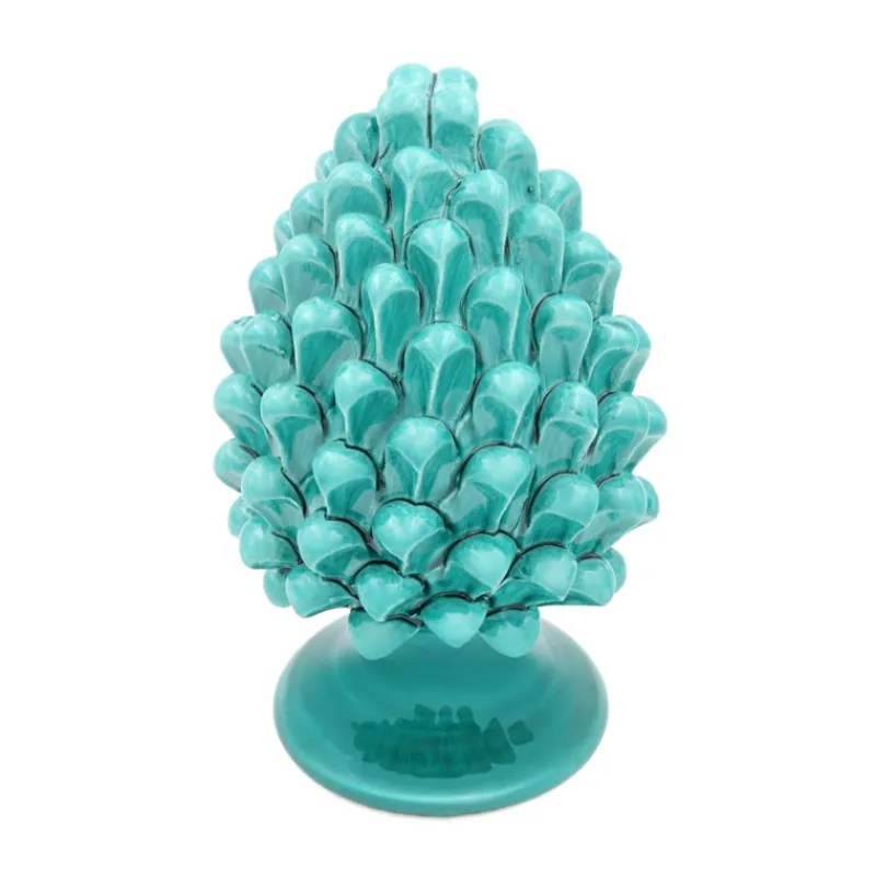 Pamono PIGNA Pinecone • Turquoise di Calamosche • H20 from Crita Ceramiche> Decorative Objects