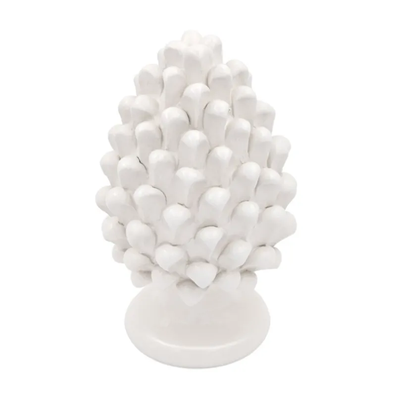 Pamono PIGNA Pinecone • White Madonie • H20 from Crita Ceramiche> Decorative Objects