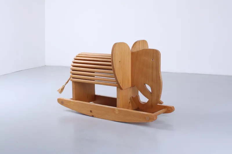 Online Pamono Pine Elephant Children's Rocking Chair, 1970s