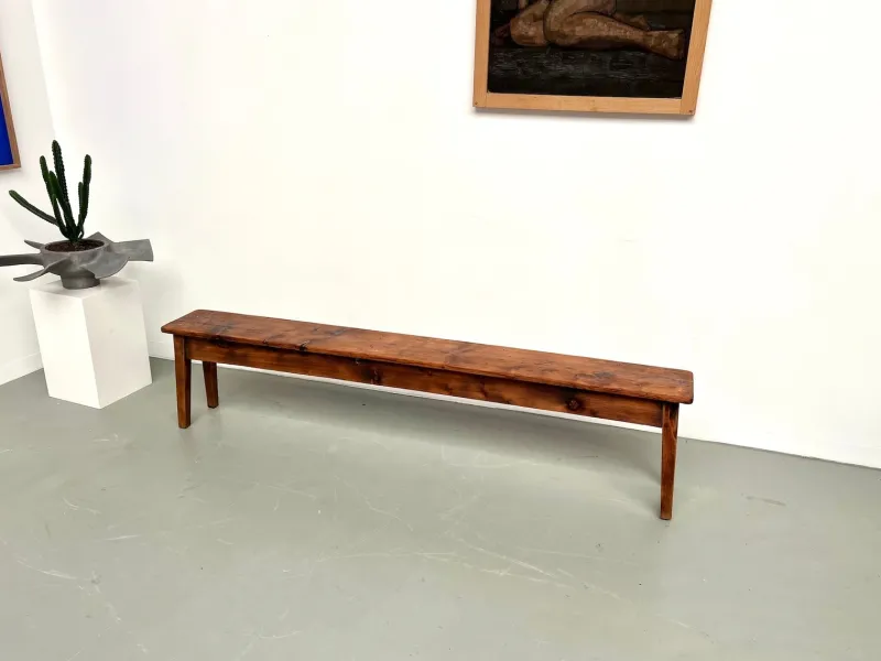 Pamono Pine Farm Bench, 1950s> Benches