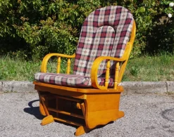 Hot Pamono Pine Rocking Chair, 1970s