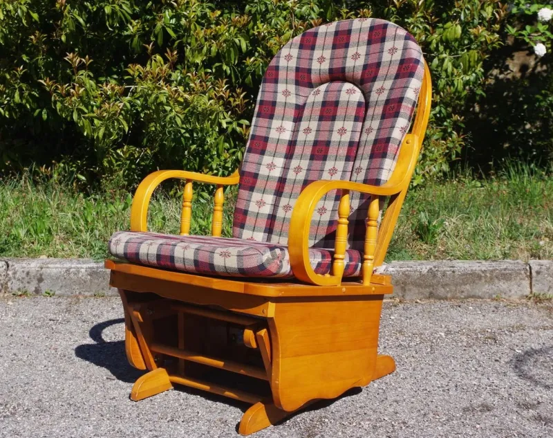 Hot Pamono Pine Rocking Chair, 1970s