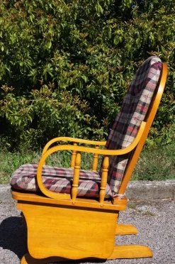 Hot Pamono Pine Rocking Chair, 1970s