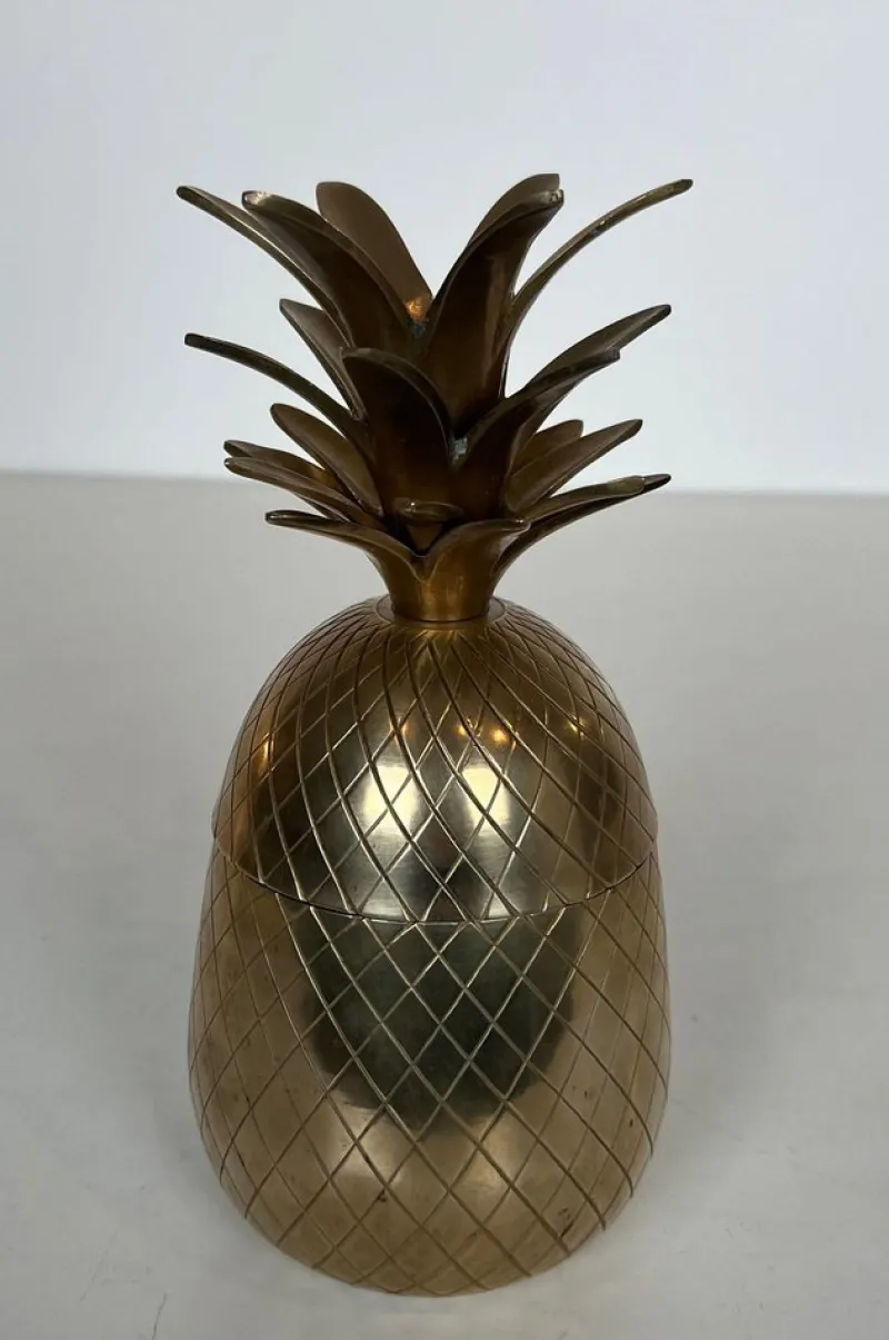Clearance Pamono Pineapple Ice Bucket in Brass and Steel
