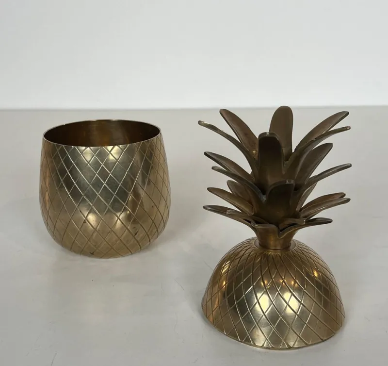 Clearance Pamono Pineapple Ice Bucket in Brass and Steel
