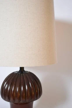 Pamono Pine-Shaped Wooden Lamp, 1930s><noscript><img width=