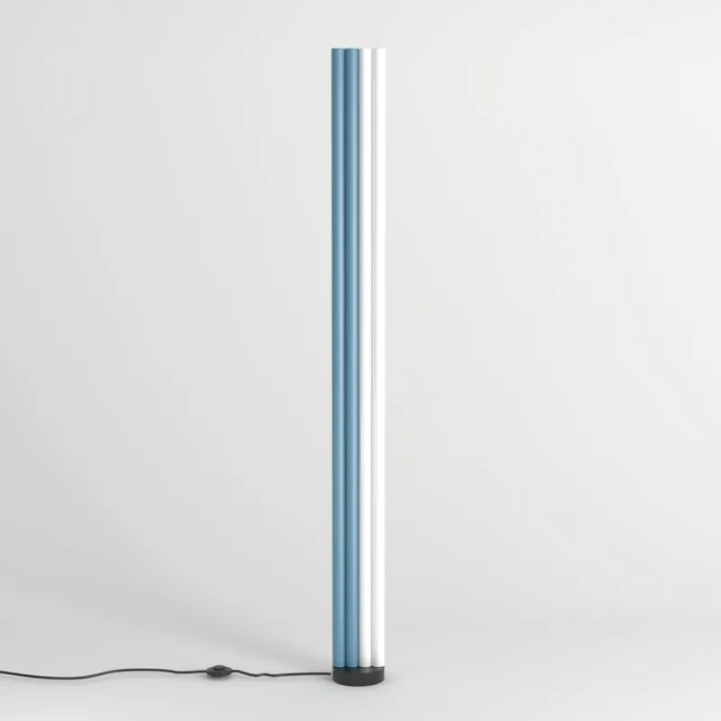 Pamono Pink and Yellow Parallel Tubes Floor Light by Atelier Areti> Floor Lamps