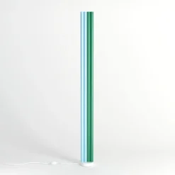 Pamono Pink and Yellow Parallel Tubes Floor Light by Atelier Areti><noscript><img width=