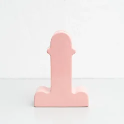 Pamono Pink Ceramic Shiva Flower Vase by Ettore Sottsass for BD Barcelona><noscript><img width=