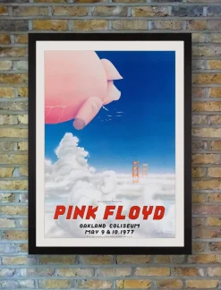 Pamono Pink Floyd Concert Poster for Oakland Coliseum attributed to Randy Tuten, 1977> Posters|Wall Decor