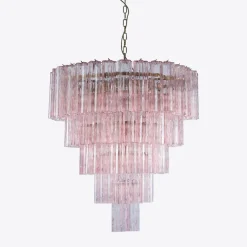 Clearance Pamono Pink Grande Treviso Chandelier from Pure White Lines