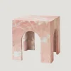 New Pamono Pink Marble Arch Side Table from Kiwano Concept