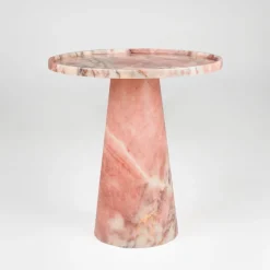 Pamono Pink Marble Cone Side Table from Kiwano Concept> Tables
