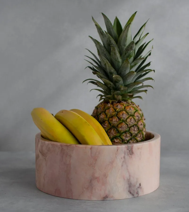 Pamono Pink Marble Cylinder Bowl from Kiwano Concept> Tabletop|Bowls