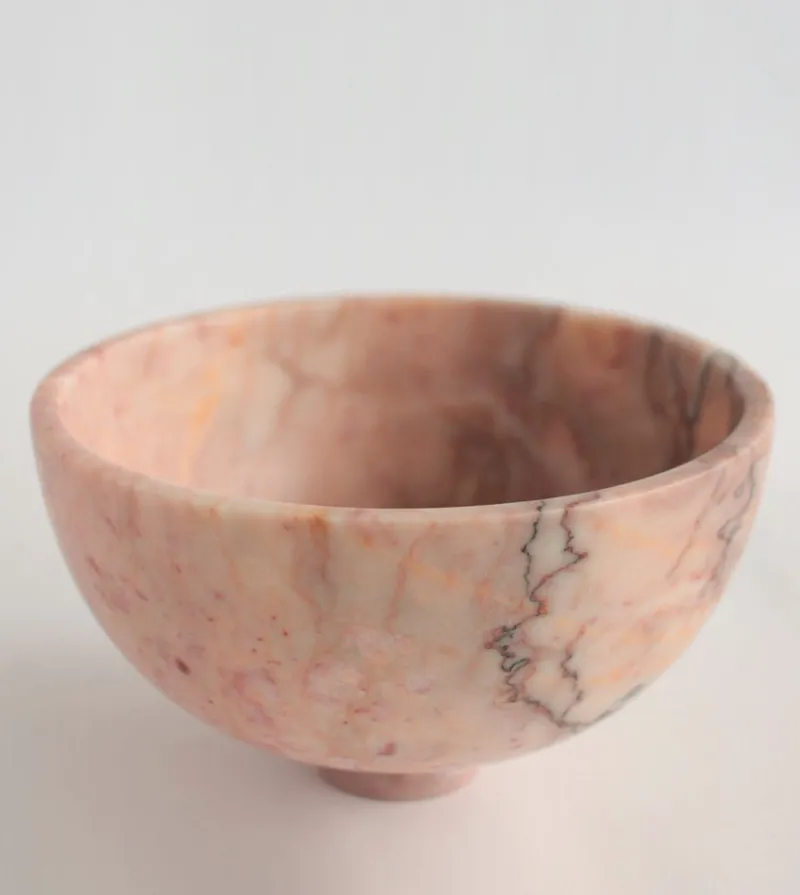 Online Pamono Pink Marble Fruit Bowl from Kiwano Concept