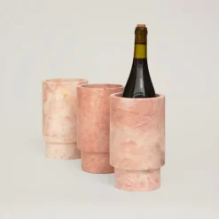 Pamono Pink Marble Vase or Wine Cooler from Kiwano Concept> Tabletop|Ice Buckets & Wine Coolers