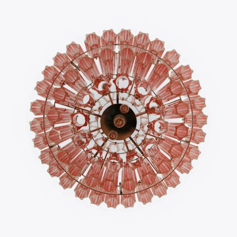 Pamono Pink Palermo Chandelier from Pure White Lines> Ceiling Lights