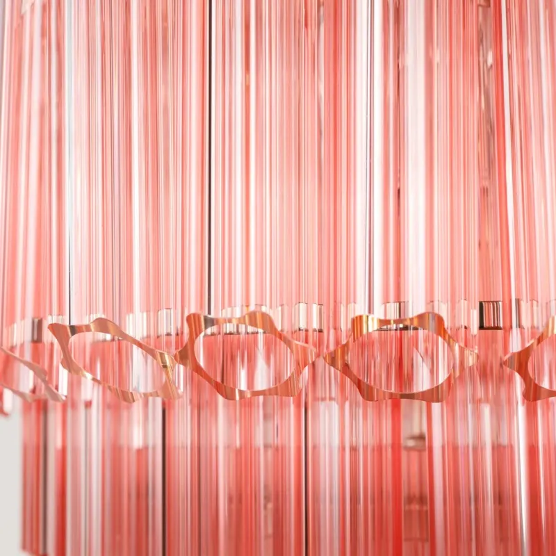 Pamono Pink Palermo Chandelier from Pure White Lines> Ceiling Lights