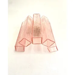 Online Pamono Pink Squared Murano Glass Wall Sconce by Simoeng