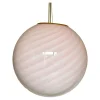 Hot Pamono Pink Swirl and Milky-White Sphere Pendant in Murano Glass by Simoeng