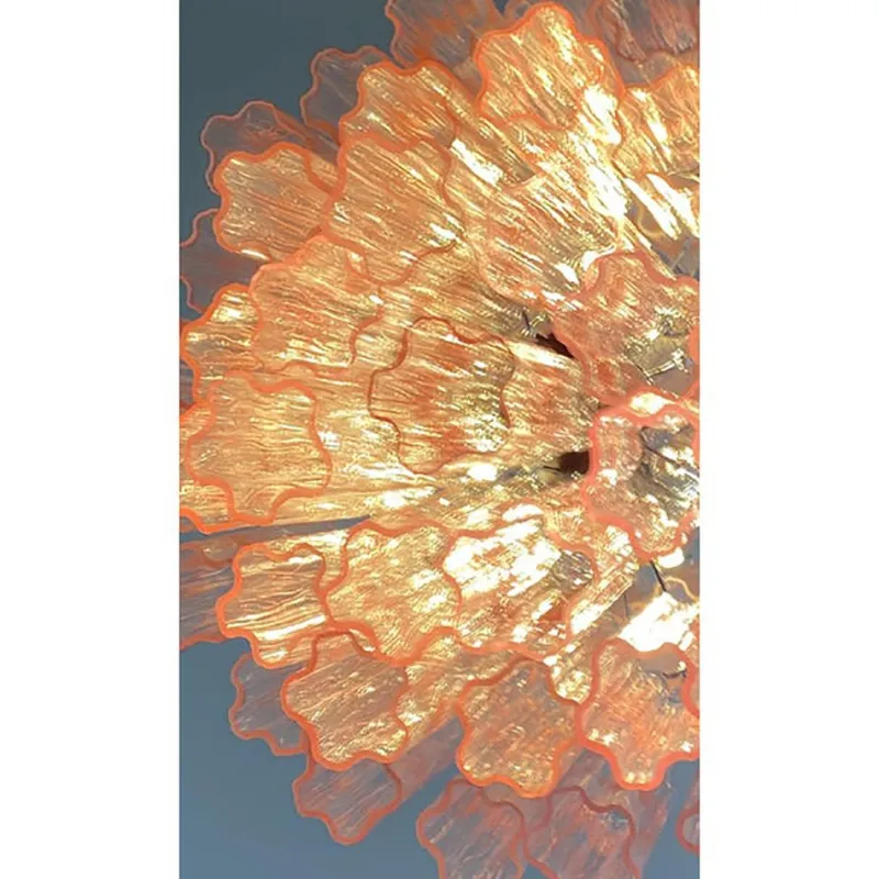 Pamono Pink Tronchi Murano Glass Chandelier by Simoeng> Ceiling Lights