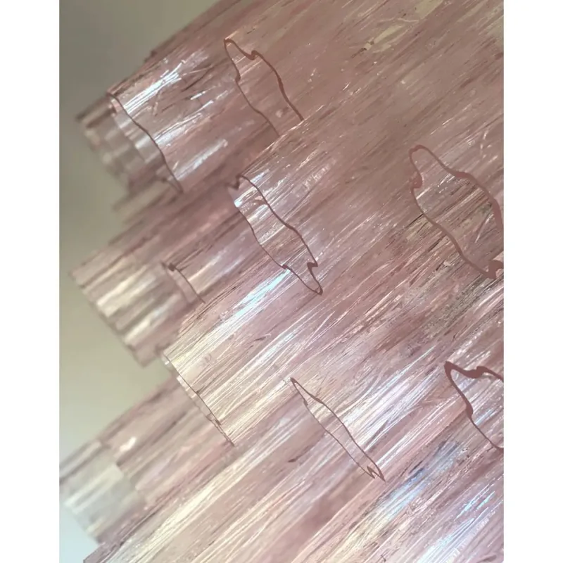 Sale Pamono Pink Tronchi Murano Glass Chandelier by Simoeng