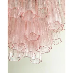 Pamono Pink Tronchi Murano Glass Chandelier by Simoeng><noscript><img width=