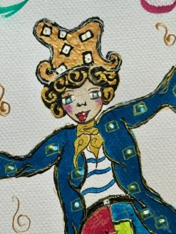 Pamono Pinkhas, Crazy Juggler, 2025, Mixed Media on Paper> Work On Paper